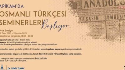 İzmir Büyükşehir Belediyesi Ahmet Piriştina Kent Arşivi ve Müzesi’nde (APİKAM)