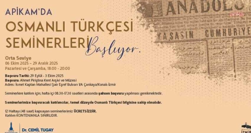 İzmir Büyükşehir Belediyesi Ahmet Piriştina Kent Arşivi ve Müzesi’nde (APİKAM)
