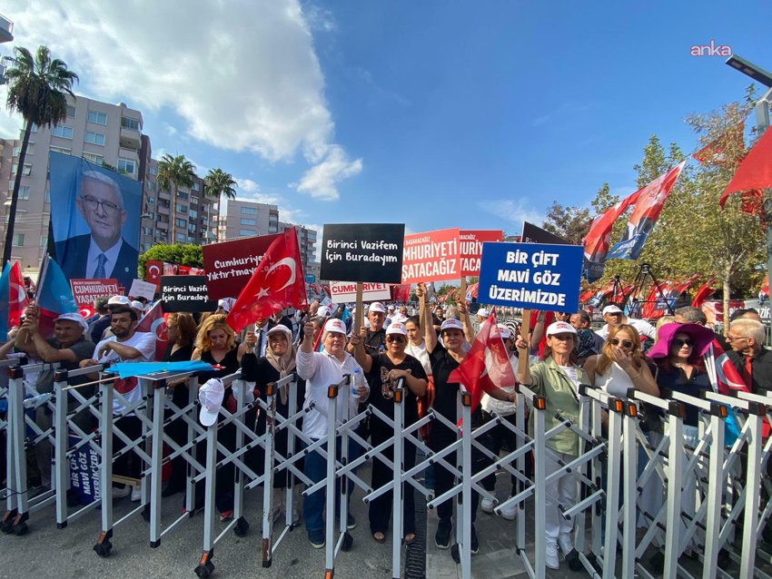 İYİ Parti, Mersin - Yenişehir miting alanında bugün yapılacak "Birinci