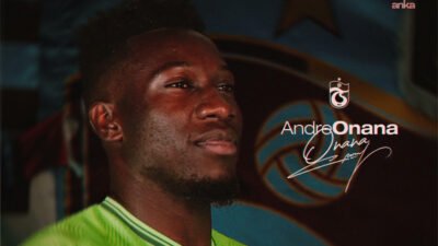 Trabzonspor, kaleci Andre Onana'yı kadrosuna kattı. Bordo-mavili kulüp, 2025-2026 futbol