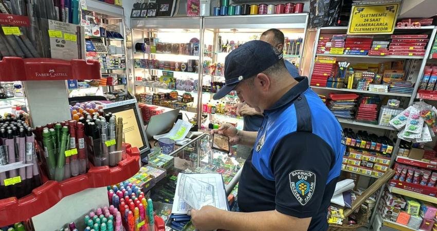 Bakırköy Belediyesi, ilçe genelindeki okul kantinlerinde ve kırtasiyelerde denetimler gerçekleştirdi.