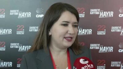 CHP Genel Başkan Yardımcısı Gökçe Gökçen, partisinin 22’nci Olağanüstü Kurultayı’na