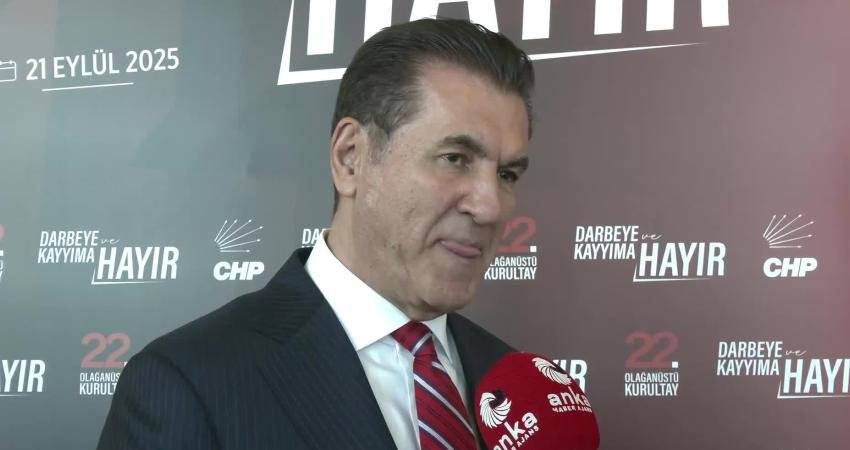 CHP Erzincan Milletvekili Mustafa Sarıgül, CHP'nin 22'nci Olağanüstü Kurultayı'na ilişkin,