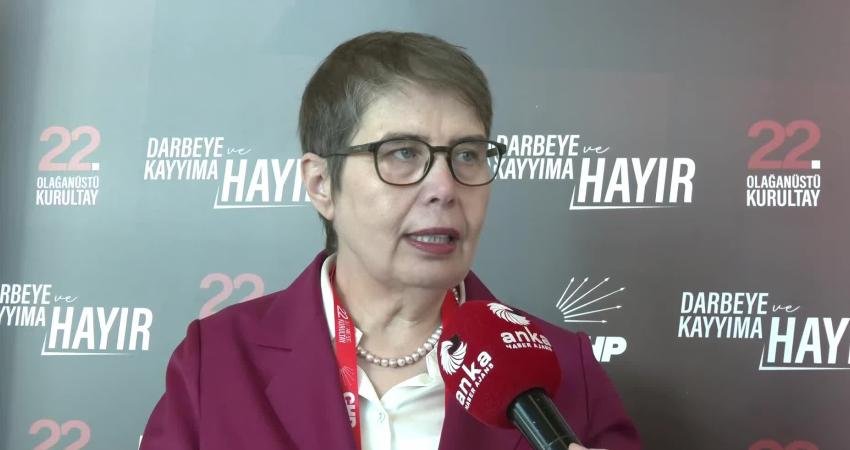 CHP Genel Başkan Yardımcısı Zeliha Aksaz Şahbaz, CHP'nin 22'nci Olağanüstü