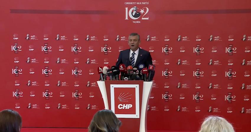 CHP Genel Başkanı Özgür Özel, partisinin Kuruluş Haftası etkinlikleri kapsamında
