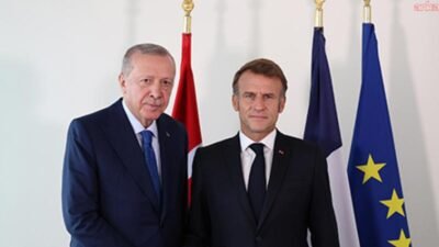 Cumhurbaşkanı Recep Tayyip  Erdoğan, Fransa Cumhurbaşkanı Emmanuel Macron ile görüştü.