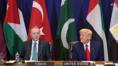 Cumhurbaşkanı Recep Tayyip Erdoğan, ABD Başkanı Donald Trump ile Birleşmiş