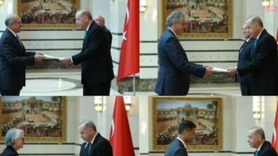 Paraguay, Moldova, Avustralya ve Lüksemburg’un Ankara büyükelçileri, Cumhurbaşkanı Recep Tayyip