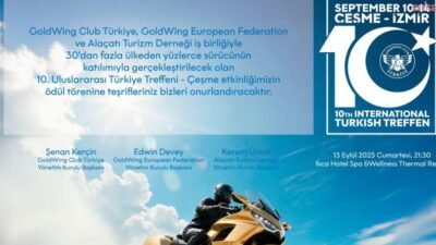 Goldwing Treffen’in Türkiye ayağı bu yıl Çeşme Belediyesi ev sahipliğinde