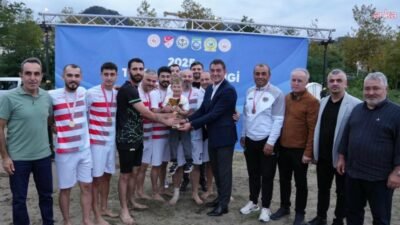 Türkiye Futbol Federasyonu ve Giresun Belediyesi iş birliğiyle düzenlenen plaj