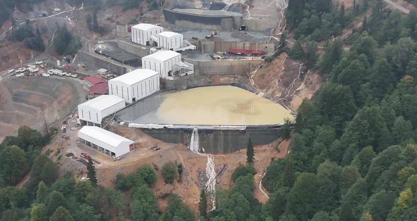 Giresun’un Doğankent ilçesine bağlı Çatalağaç köyünde, Alagöz Madencilik’e ait maden