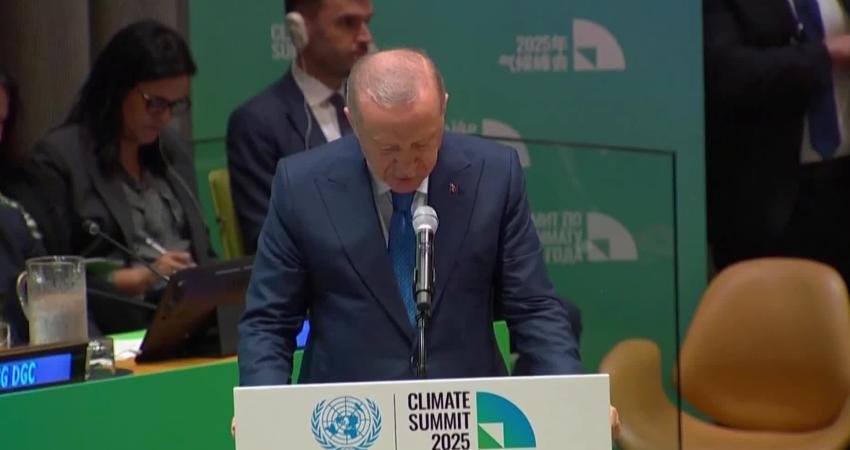 Cumhurbaşkanı Recep Tayyip Erdoğan, Birleşmiş Milletler Genel Merkezi'nde düzenlenen İklim