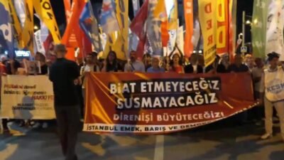 İstanbul Emek, Barış ve Demokrasi Güçleri, CHP’nin Kadıköy İskelesi önünde