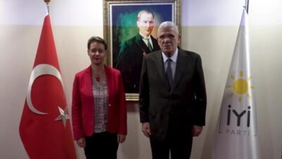 İYİ Parti Genel Başkanı Müsavat Dervişoğlu, Fransa Büyükelçisi İsabelle Dumont