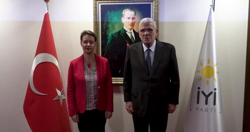 İYİ Parti Genel Başkanı Müsavat Dervişoğlu, Fransa Büyükelçisi İsabelle Dumont