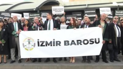 İzmir Barosu Başkanı Başkanı Yılmaz, bugün hiçbir yurttaşın kendisini hukuken