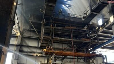 İzmir Büyükşehir Belediyesi İtfaiyesi, Aliağa Organize Sanayi Bölgesi’nde (ALOSBİ) galvanizli