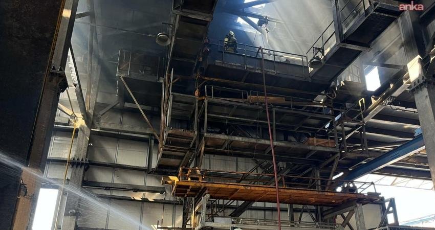 İzmir Büyükşehir Belediyesi İtfaiyesi, Aliağa Organize Sanayi Bölgesi’nde (ALOSBİ) galvanizli