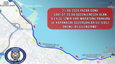  9 Eylül İzmir Yarı Maratonu nedeniyle Cumhuriyet ve Mustafa Kemal