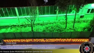 İzmir’de kesinleşmiş hapis cezası bulunan şahıslara yönelik düzenlenen operasyonlarda 115