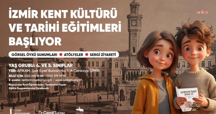 İzmir’de “Kent Kültürü ve Tarihi Eğitimleri” başlıyor İzmir Büyükşehir Belediyesi Kent Arşivi ve Müzeler Şube Müdürlüğü tarafından