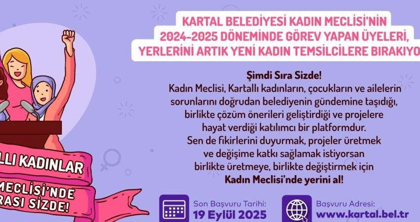 Kartal Belediyesi Kadın Meclisi, 2025-2026 dönemi için görev yapacak yeni