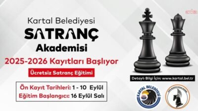 Kartal Belediyesi Satranç Akademisi’nde yeni dönem kayıtları başladı. Çocuklara ve gençlere