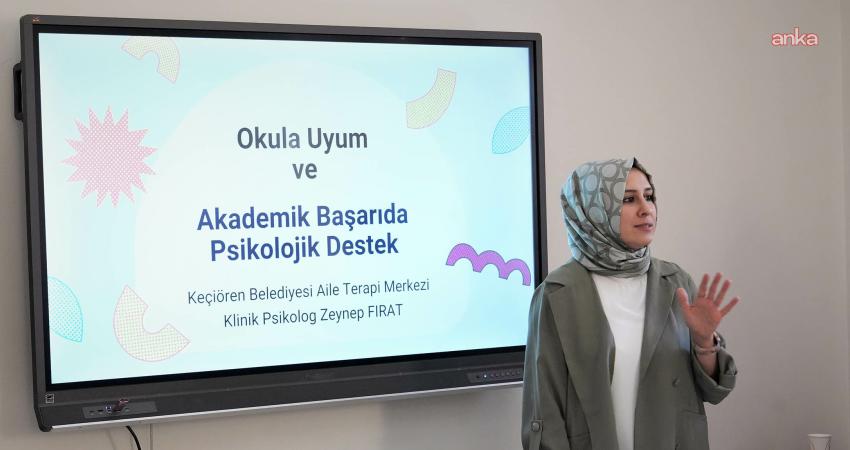 Keçiören Belediyesi’nden veliler için “Okula Uyum ve Ailenin Rolü” semineri Keçiören Belediyesi, yeni eğitim-öğretim yılı öncesinde velileri bilinçlendirmek ve çocukların