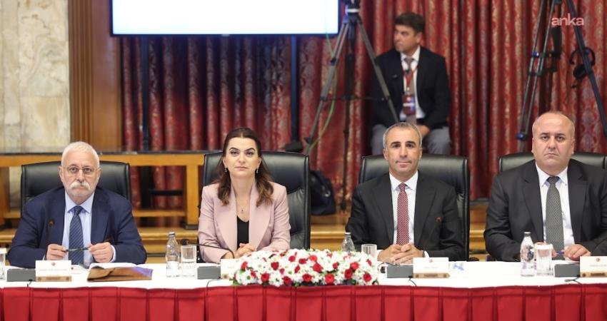 Milli Dayanışma Kardeşlik ve Demokrasi Komisyonu'nda konuşan DEM Parti Grup