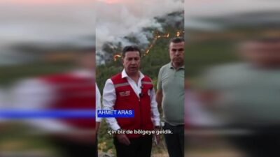 Muğla Büyükşehir Belediye Başkanı Ahmet Aras devam eden  orman yangınlarına