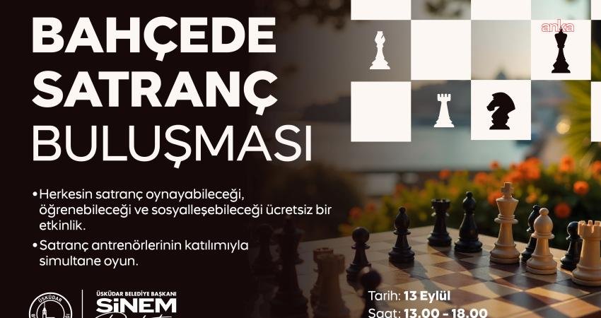 Üsküdar Belediyesi, 13 Eylül Cumartesi günü Nevmekan Sahil Alt Bahçe’de,