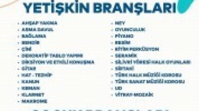 Silivri Belediyesi Kültür Merkezi'nde 2025-2026 kış dönemi kurs kayıtları başladı.