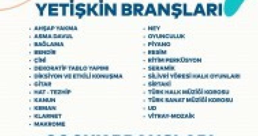Silivri Belediyesi Kültür Merkezi'nde 2025-2026 kış dönemi kurs kayıtları başladı.