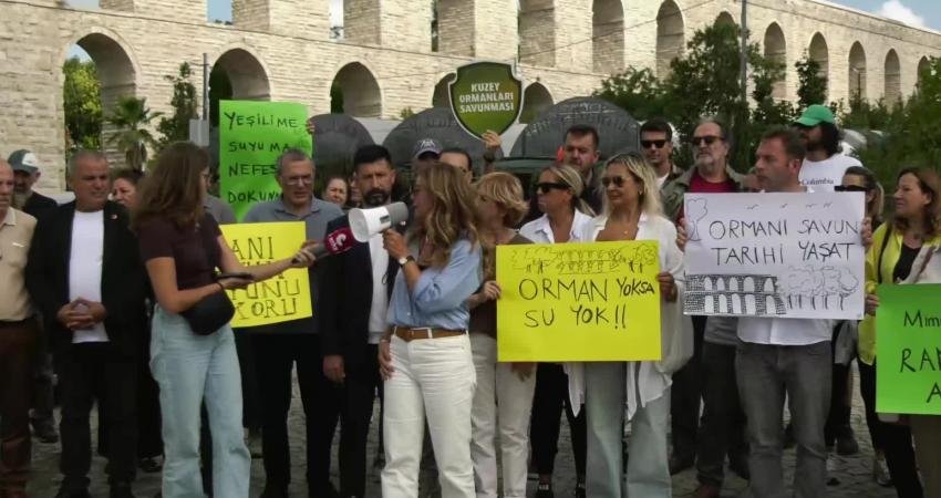 Göktürk ve Kemerburgaz mahallerinin sakinleri, tarihi Uzun Kemer’in bitişiğindeki 63