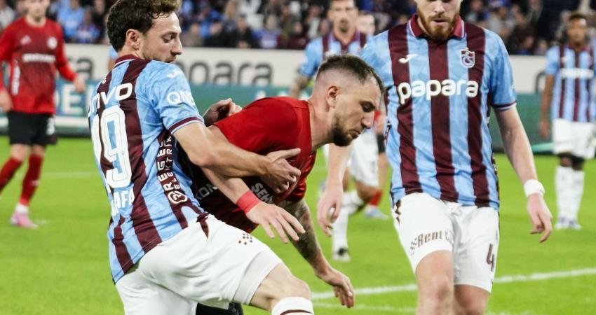 Süper Lig’in 6. haftasında Gaziantep’i konuk eden Trabzonspor sahadan 1-1