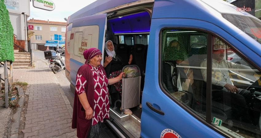 Maltepe Belediyesi'nin vatandaşların semt pazarına ulaşımını kolaylaştırmak amacıyla hayata geçirdiği