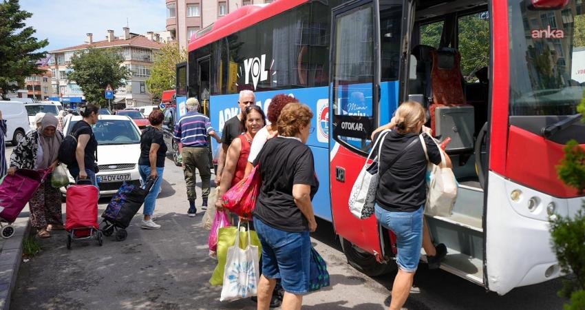 Maltepe Belediyesi tarafından semt pazarlarına ulaşımı kolaylaştırmak için yaşama geçirilen