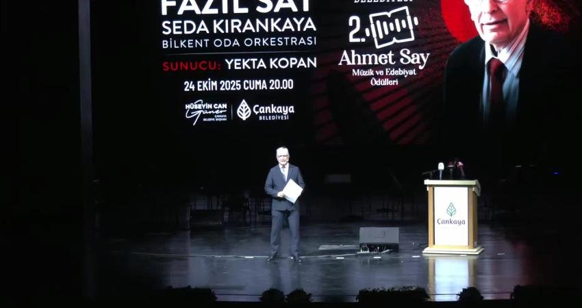 2. Ahmet Say Edebiyat ve Müzik Ödülleri sahiplerini buldu Çankaya Belediyesi tarafından düzenlenen "2. Ahmet Say Edebiyat ve Müzik