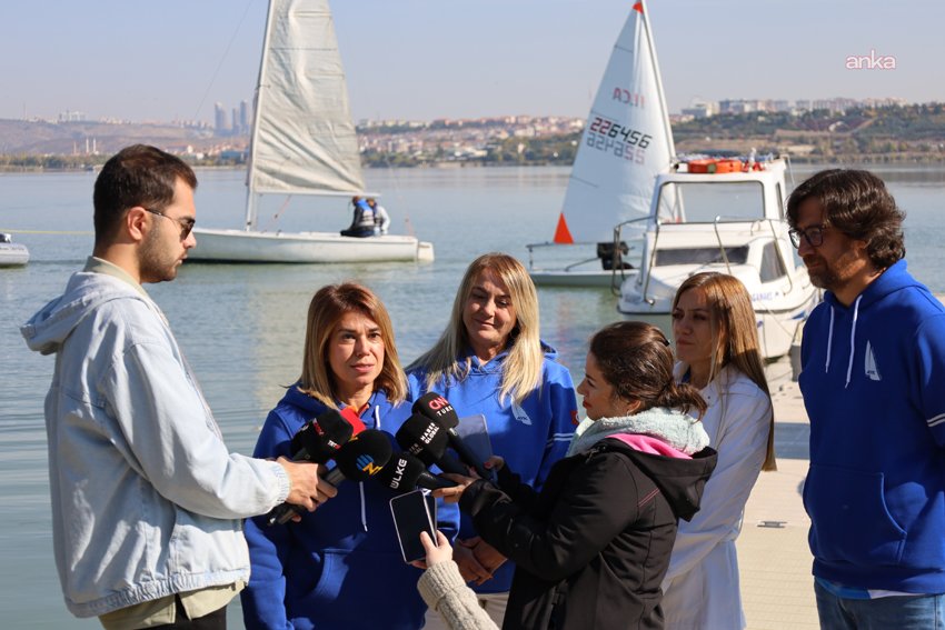 Ankara Yelken Kulübü, kuruluşunun 25'inci yılı etkinlikleri kapsamında Mogan Gölü’nde