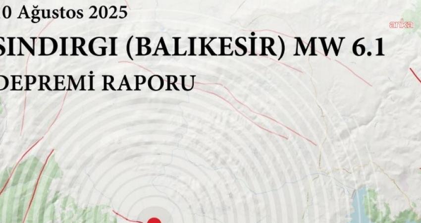 AFAD tarafından Balıkesir Sındırgı'da 10 Ağustos'ta meydana gelen 6.1 büyüklüğündeki