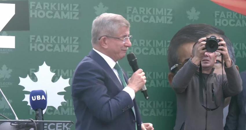 Gelecek Partisi Genel Başkanı Ahmet Davutoğlu, "Hiç kimseye eyvallahım olmadı.