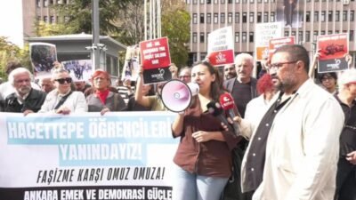 Ankara Emek ve Demokrasi Güçleri'nin Hacettepe Üniversitesi’nde meydana gelen öğrencilere