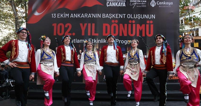 Ankara’nın Başkent ilan edilişinin 102’nci yılı, Çankaya’da coşkuyla kutlandı Çankaya Belediyesi, Ankara’nın Başkent ilan edilişinin 102'nci yılını Kuğulupark’ta düzenlediği
