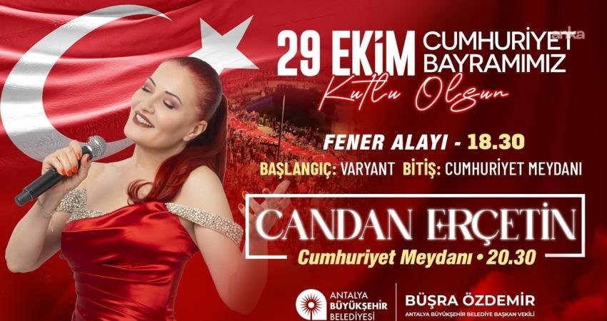 Antalya Büyükşehir Belediyesi, 29 Ekim Cumhuriyet Bayramı’nı büyük bir coşkuyla