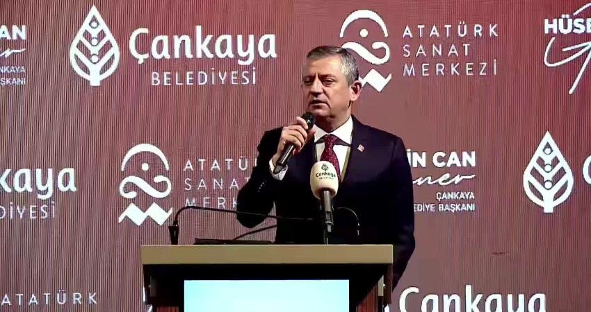 CHP Genel Başkanı Özgür Özel, Atatürk Sanat Merkezi açılışında yaptığı konuşmada