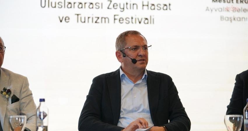 Ayvalık Belediye Başkanı Mesut Ergin, 20'nci Ayvalık Uluslararası Zeytin Hasat