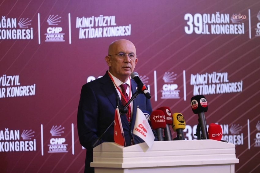 CHP 39'uncu Ankara Olağan İl Kongresi'nde, mevcut İl Başkanı Ümit
