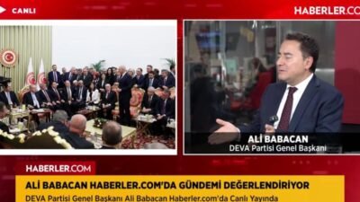 DEVA Partisi Genel Başkanı Ali Babacan, TBMM'de Cumhurbaşkanı Recep Tayyip