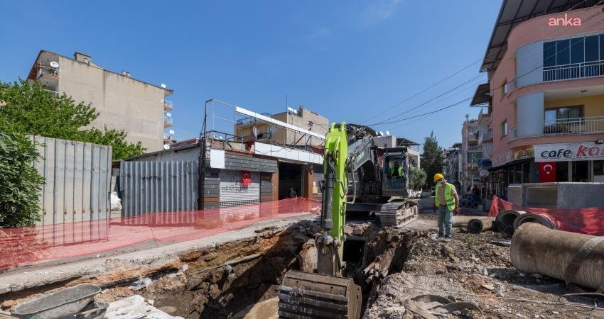 Bayraklı Tepekule’nin altyapısı tamamlandı İZSU Genel Müdürlüğü’nün Tepekule ve Çay mahallelerinin bir bölümünde aşırı