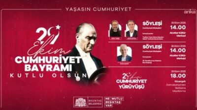 Beşiktaş Belediyesi, 29 Ekim Cumhuriyet Bayramı’nı bir dizi etkinlikle kutlamaya